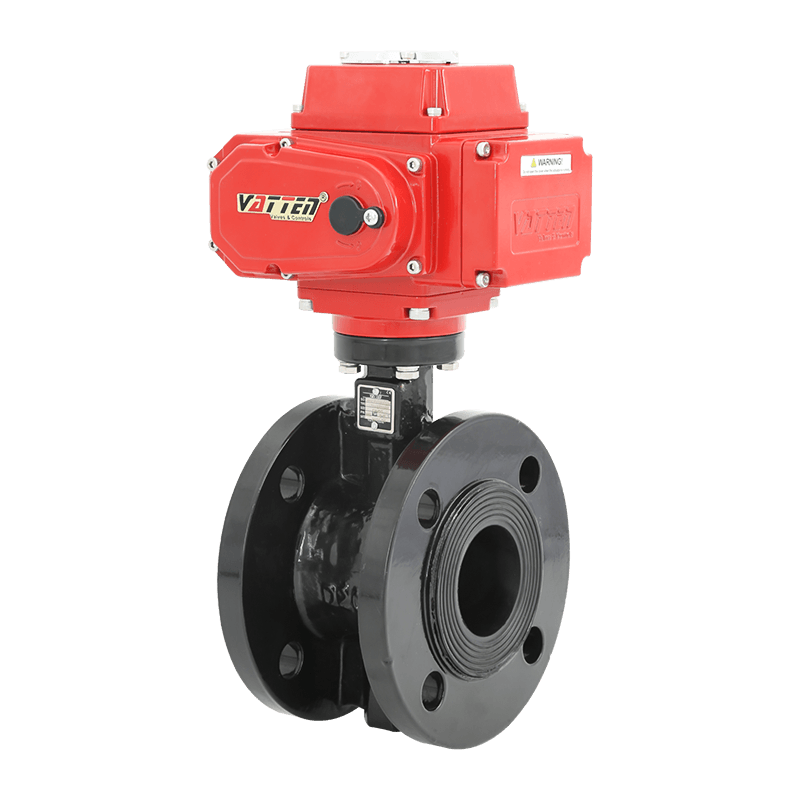 전기 플랜지 버터플라이 밸브