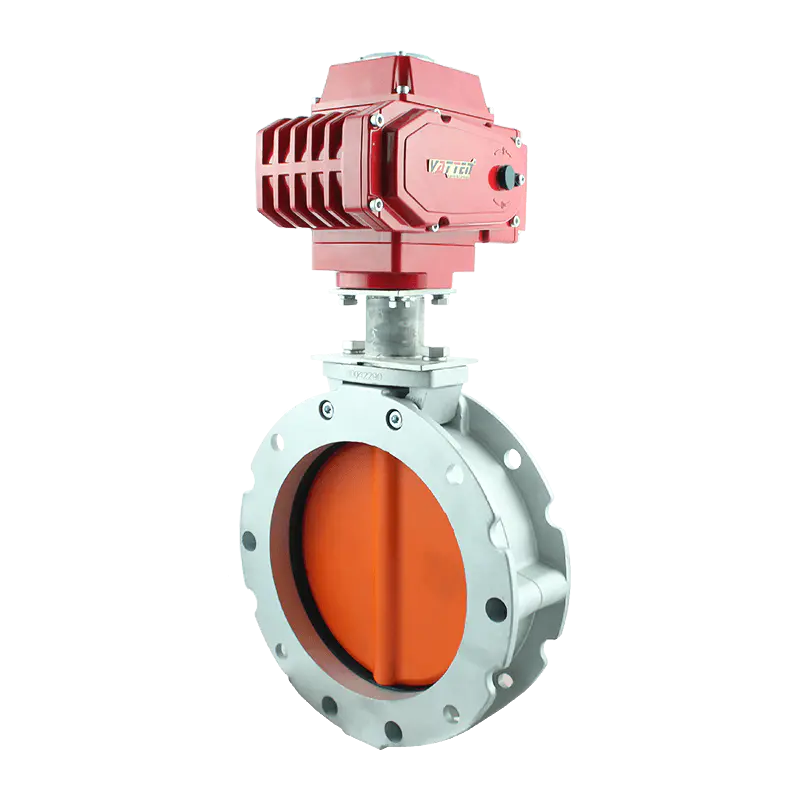 전동 파우더 버터플라이 밸브