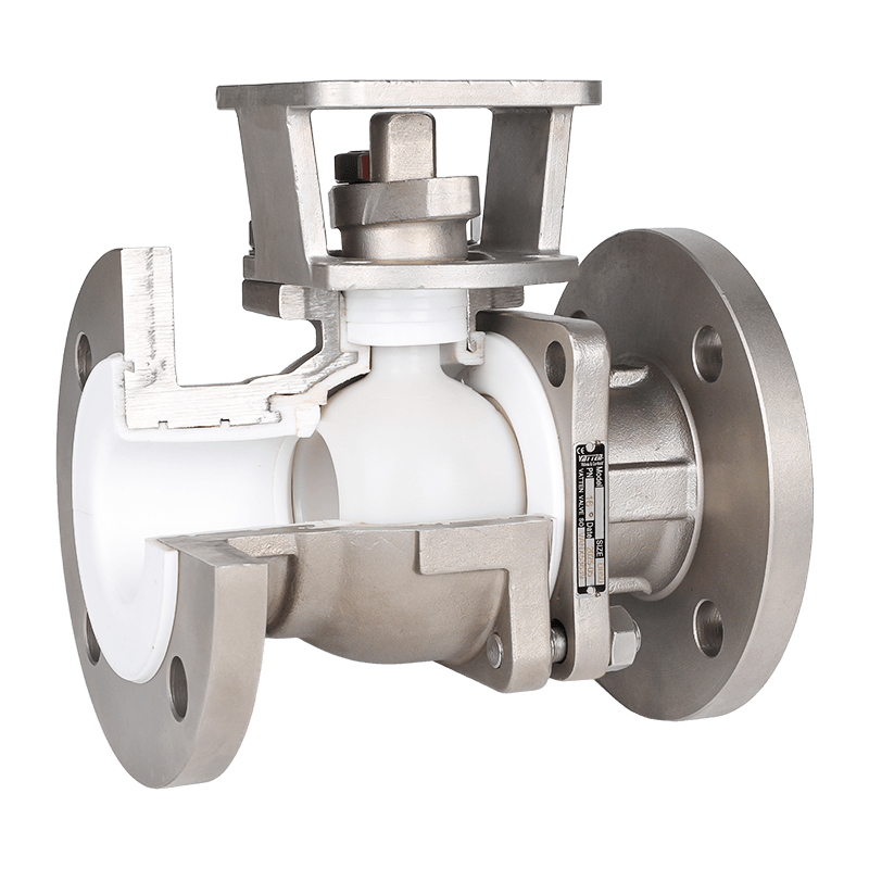 수동 불소 라이닝 볼 밸브