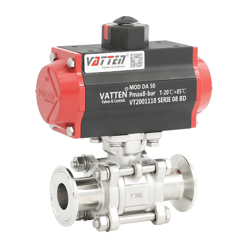 공압 클램프 볼 밸브