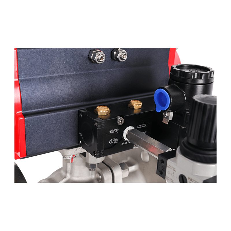 공압 방폭 플랜지 볼 밸브