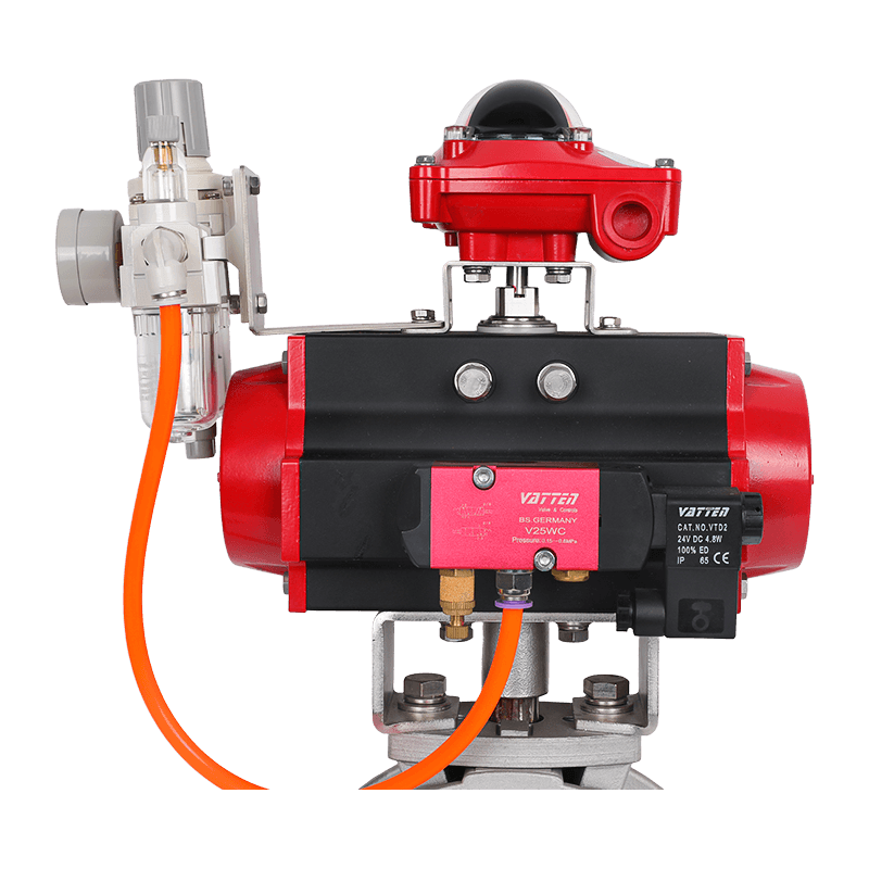 공압 파우더 버터플라이 밸브